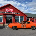 Cooter's Luray exterior with orange General Lee car