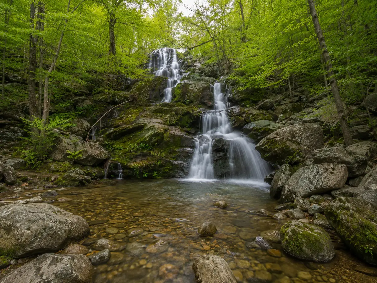 Dark Hollow Falls Trail in Shenandoah National Park