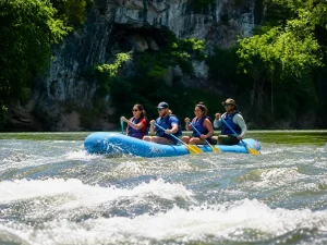 Group rafting on the Shenandoah River